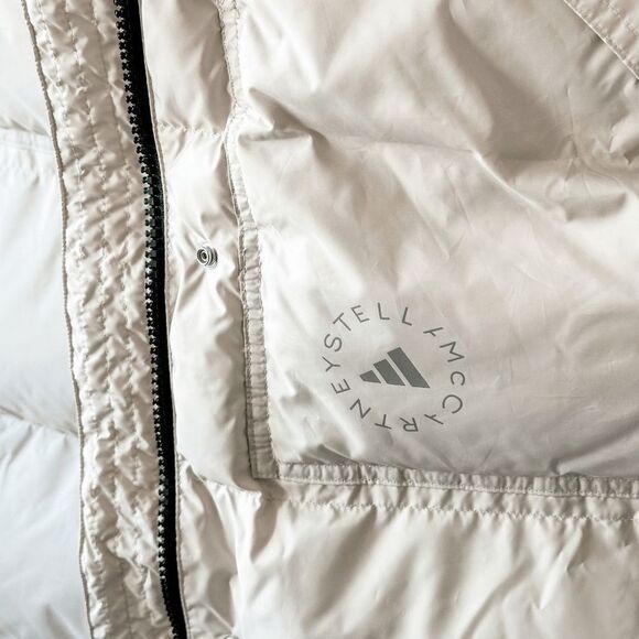 Brand New adidas by Stella McCartney TrueNature Long Padded Puffer Jacket - Beig - Picture 5 of 5